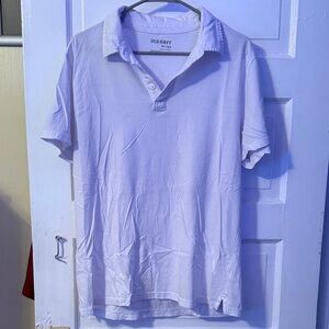 Old Navy Men's Light Purple Polo Shirt